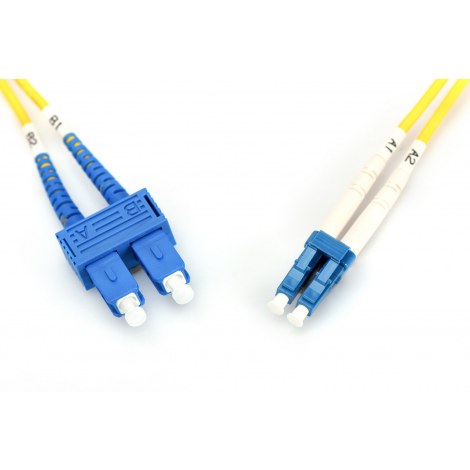 Digitus | Patch cable | Fibre optic | Male | SC single-mode | Male | LC single-mode | Yellow | 3 m - 4